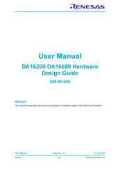 Renesas DA16200MOD User Manual