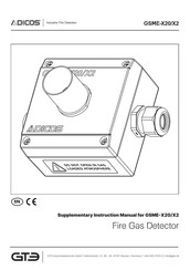 Adicos GSME-X20/X2 Supplementary Instructions Manual