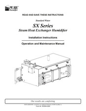 Pure Humidifier SX Series Installation Instructions And Operation And Maintenance Manual