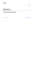 Sony BRAVIA KD-49X8505B Manual