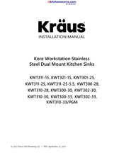 Kraus Kore KRS-KWT302-30 Installation Manual