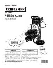 Sears Craftsman 580.752830 Operator's Manual