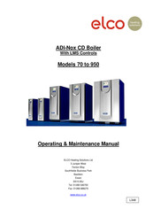 Elco ADI CD 70 Operating & Maintenance Manual