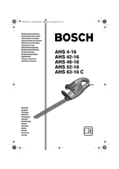 Bosch AHS 42-16 Operating Instructions Manual