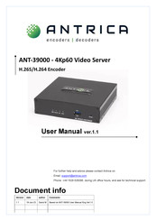 Antrica ANT-39000 User Manual