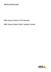 Axis S1016 Installation Manual