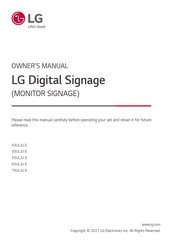 LG 8806091435767 Owner's Manual