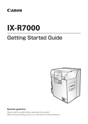 Canon IX-R7000 Getting Started Manual