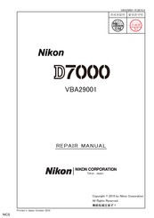 Nikon VBA29001 Repair Manual