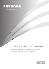 Hisense RQ563N4SWI1 User's Operation Manual