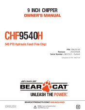 Crary BEAR CAT CHF9540H Owner's Manual