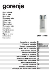 Gorenje SMK 150 WI Instructions For Use Manual