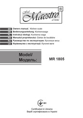 Maestro MR 1805 Owner's Manual