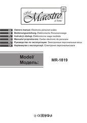 Maestro MR-1819 Owner's Manual