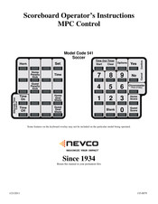 Nevco 541 Operator Instructions Manual