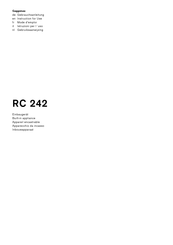 Gaggenau RC 222 101 Instructions For Use Manual