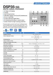 Lem Elettronica DSP35-5G Quick Start Manual