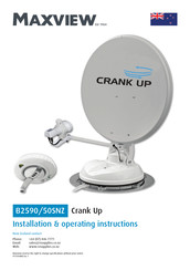 Maxview CRANK UP B2590/50SNZ Installation & Operating Instructions Manual