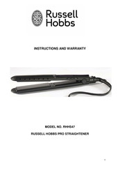 Russell Hobbs RHHS47 Instructions And Warranty
