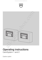 V-ZUG Coin System 1 Operating Instructions Manual