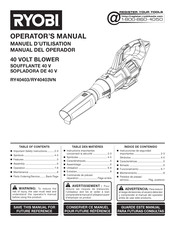 Ryobi RY40403 Operator's Manual
