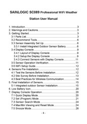 Sainlogic SC089 User Manual