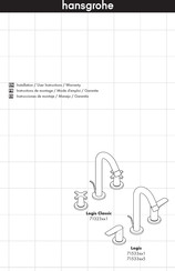 Hans Grohe Logis 71533 5 Series Installation/User Instructions/Warranty