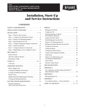 Bryant 575J Installation, Start-Up And Service Instructions Manual