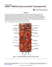 Texas Instruments LaunchPad C2000 F280015 Series User Manual