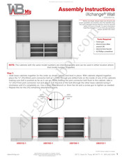 WB Manufacturing iXchange Wall SSW1001-AL Assembly Instructions Manual