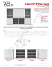 WB Manufacturing iXchange Wall SSW1001-AL Assembly Instructions Manual