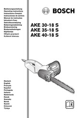 Bosch AKE 30-18 S Operating Instructions Manual