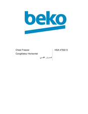 Beko HSA 47502 S User Manual