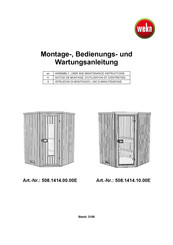 Weka 508.1414.00.00E Assembly, User And Maintenance Instructions
