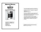 Bosch HBL57M52UCC Series Service Manual