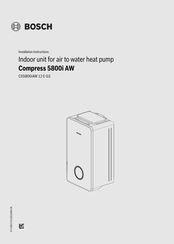 Bosch Compress 5800i AW Installation Instructions Manual