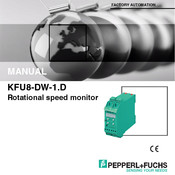 Pepperl+Fuchs KFU8-DW-1.D Manual