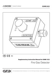 Adicos GSME-X22 Supplementary Instructions Manual