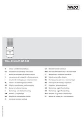 Wilo DrainLift WS 830 Installation And Operating Instructions Manual