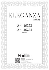 Gessi ELEGANZA 46753 Manual