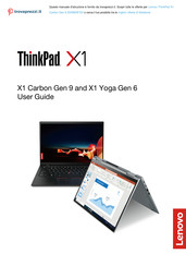 Lenovo ThinkPad X1 Carbon Gen 9 20XW00F3IX User Manual