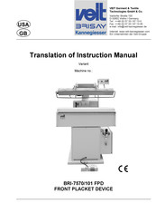 Veit Brisay BRI-7570/101 FPD Instruction Manual