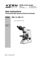 KERN OBL-14 User Instructions