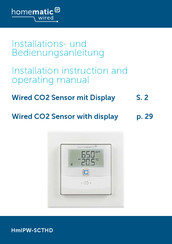 Homematic IP HmIPW-SCTHD Installation Instructions And Operating Manual