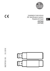IFM ANT425 Installation Instructions Manual