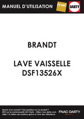 Brandt DSF13526X Instruction Manual