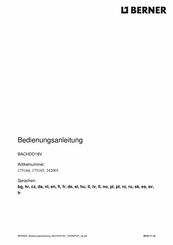 Berner 175164 Original Instructions Manual