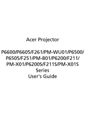 Acer F261 User Manual
