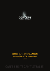 Concept Smoke Screen Rapid ELM XPU-CON Installation And Operator's Manual