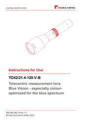 Vision & Control TO42/21.4-120-V-B Instructions For Use Manual